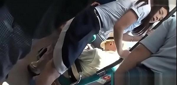  Who is she Japanese girl groped in bus fucked in parking lot